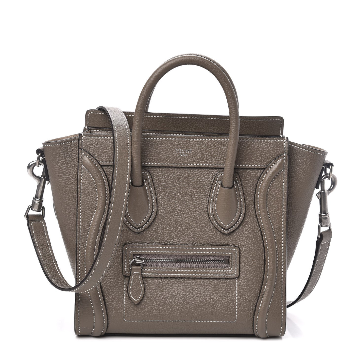 Drummed Calfskin Nano Luggage Souris