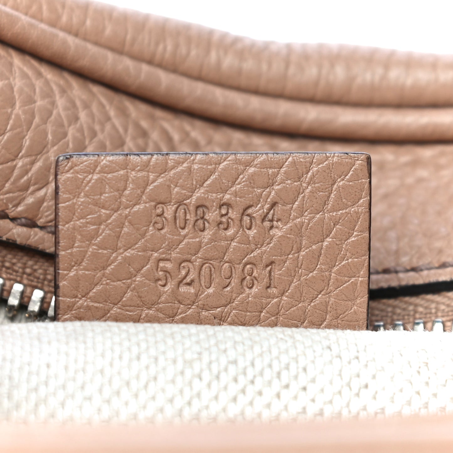 Pebbled Calfskin Small Soho Disco Bag Camelia