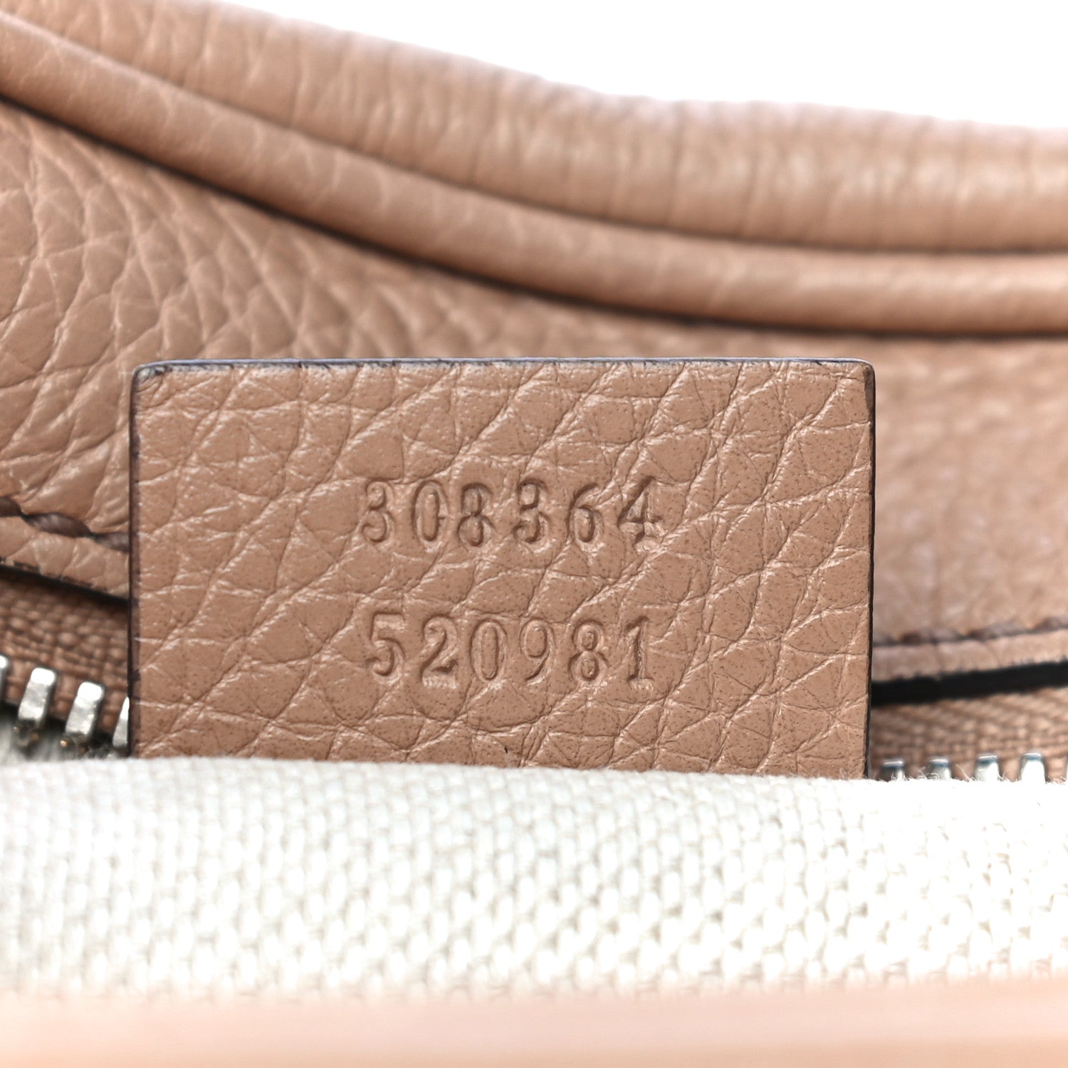 Gucci Pebbled Calfskin Small Soho Disco Bag Camelia 7 of 18
