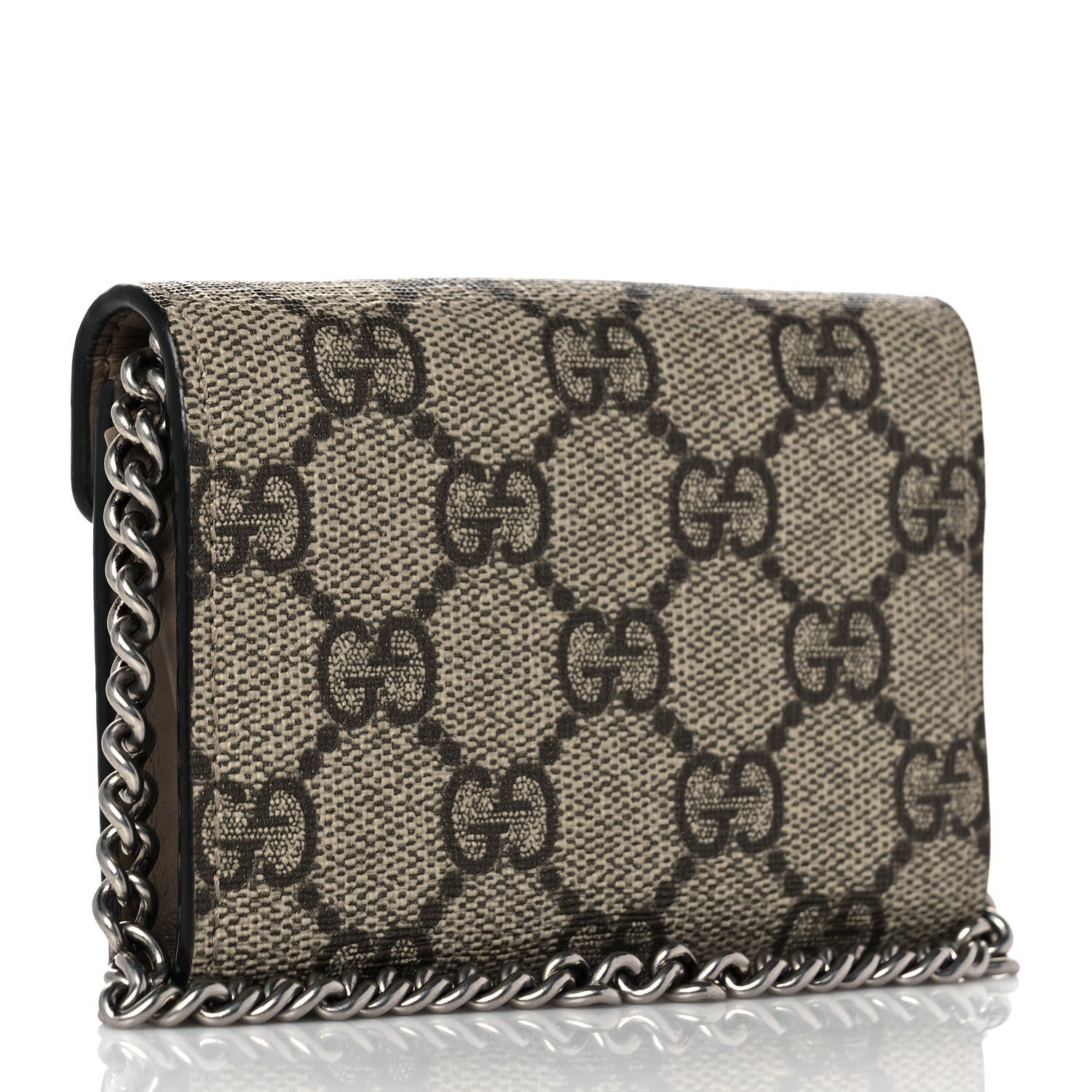 Gucci GG Supreme Monogram Dionysus Coin Purse Taupe 3 of 9