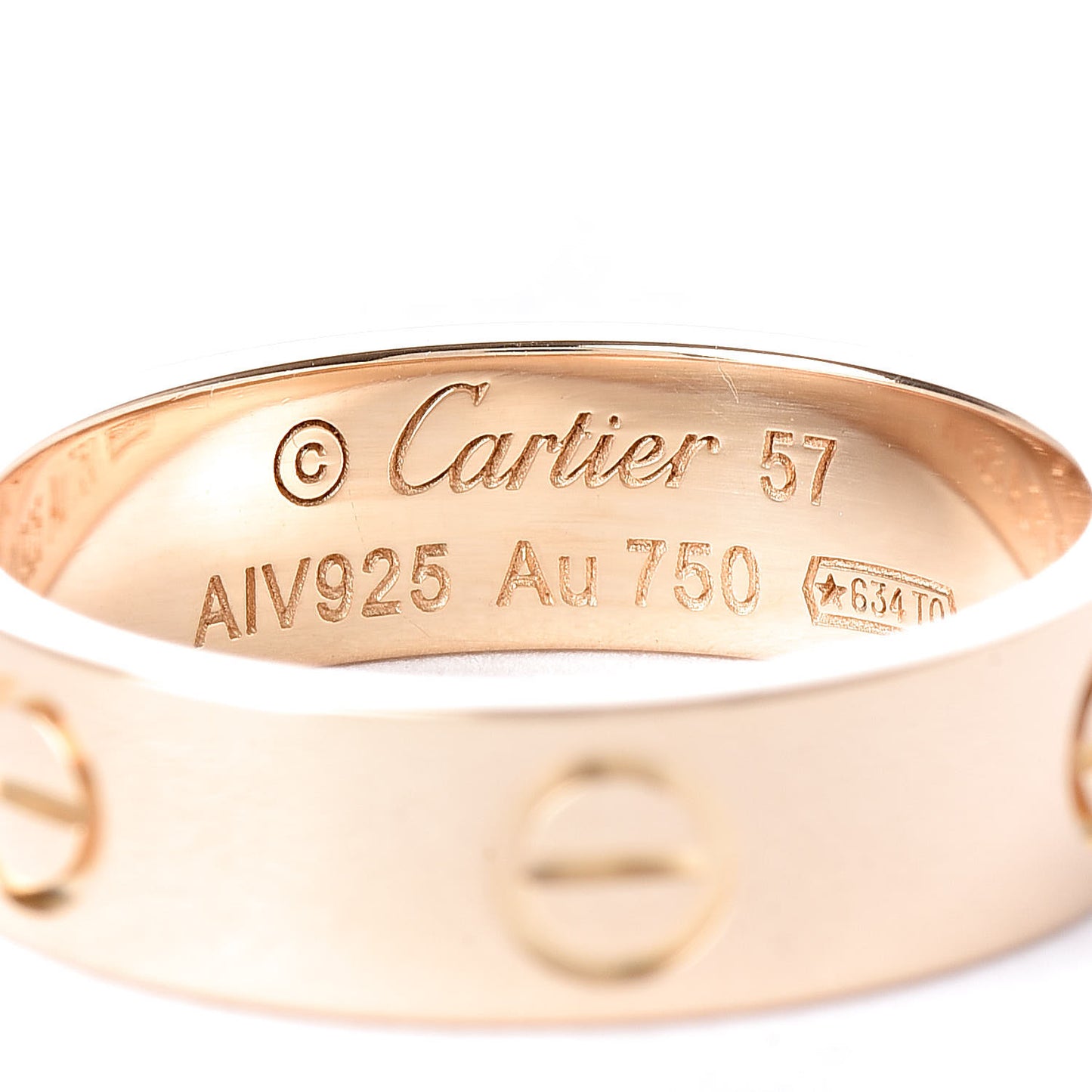 18K Yellow Gold 5.5mm LOVE Ring 57 8
