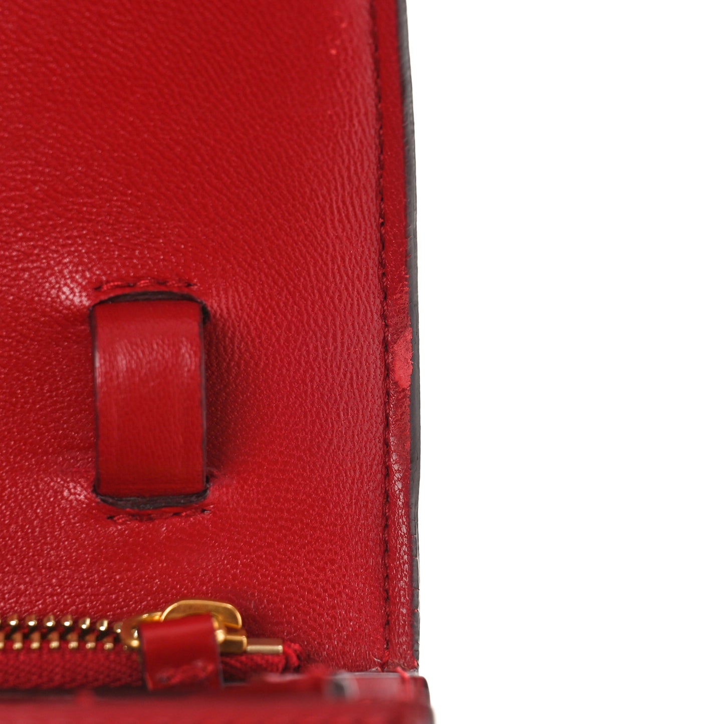 Box Calfskin Medium Classic Box Flap Bag Red