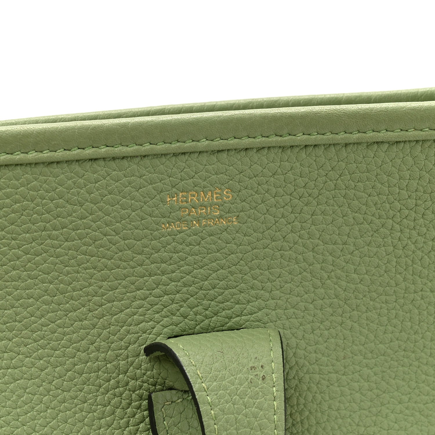 Hermes Taurillon Maurice Evelyne III PM Vert Criquet 6 of 11