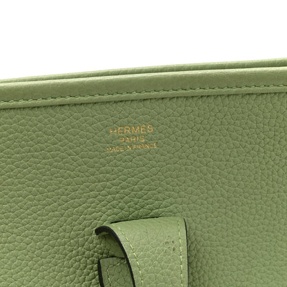 Hermes Taurillon Maurice Evelyne III PM Vert Criquet 6 of 11