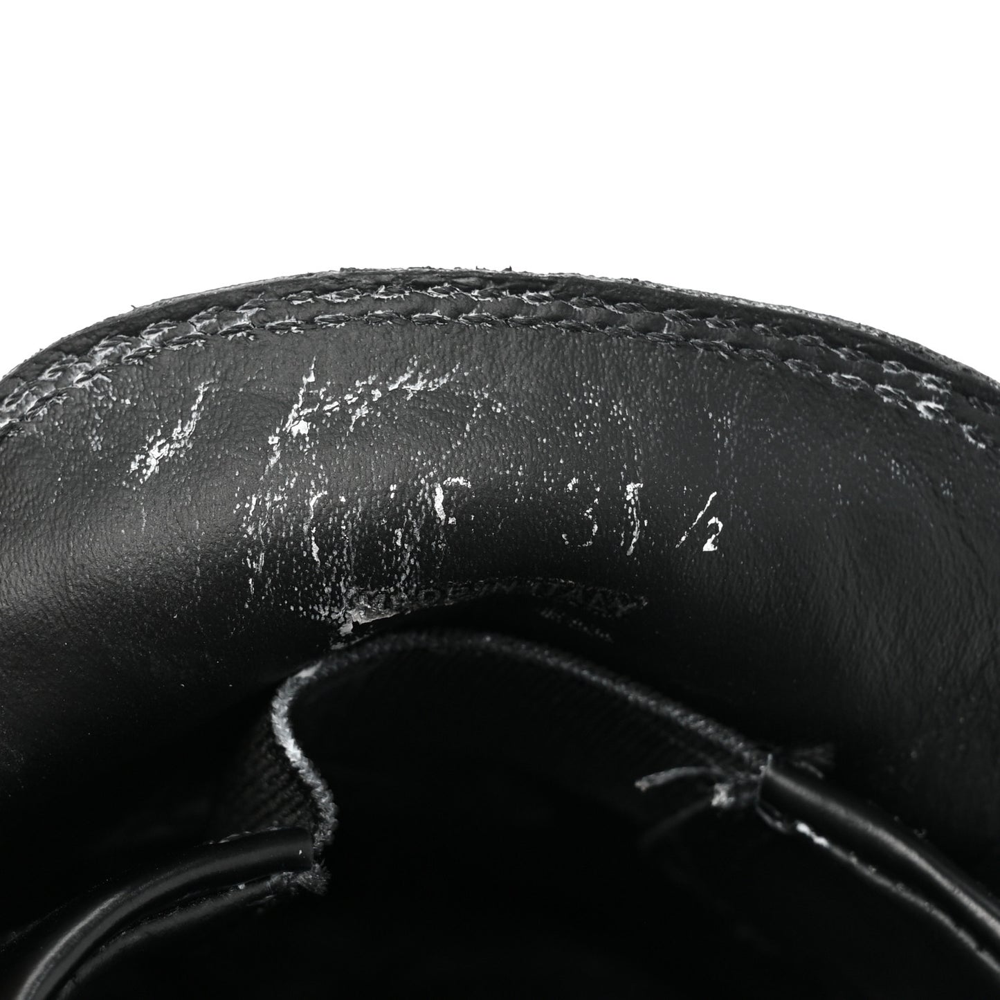 Spazzolato Rois Metal Triangle Logo Monolith 55mm Loafers 37.5 Black