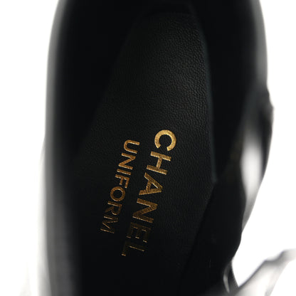 Chanel Lambskin Ankle Boots 38 Black 8 of 10