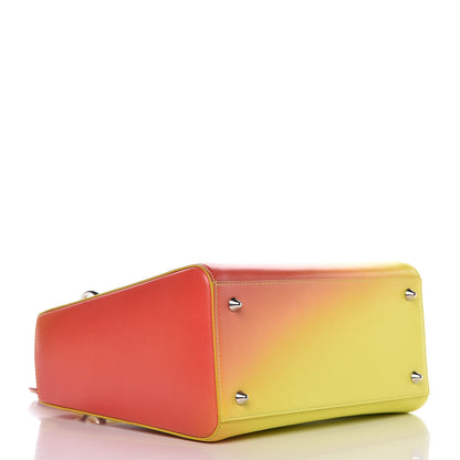 Christian Dior Box Calfskin Gradient Small Diorissimo Yellow Orange 5 of 9