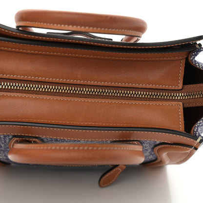 Celine Smooth Calfskin Tweed Nano Luggage Tan 13 of 15