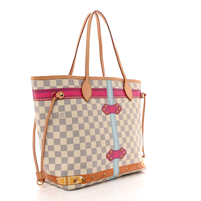 Louis Vuitton Damier Azur Summer Trunks Hawaii Neo Neverfull MM 4 of 10