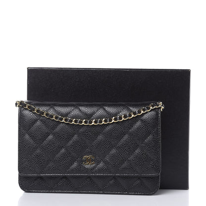 Chanel Caviar Quilted Wallet On Chain WOC Black 13 of 13