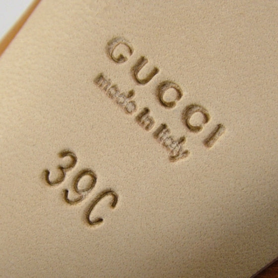 Gucci Leather Heart Tattoo Pumps 39.5 Tan 6 of 8