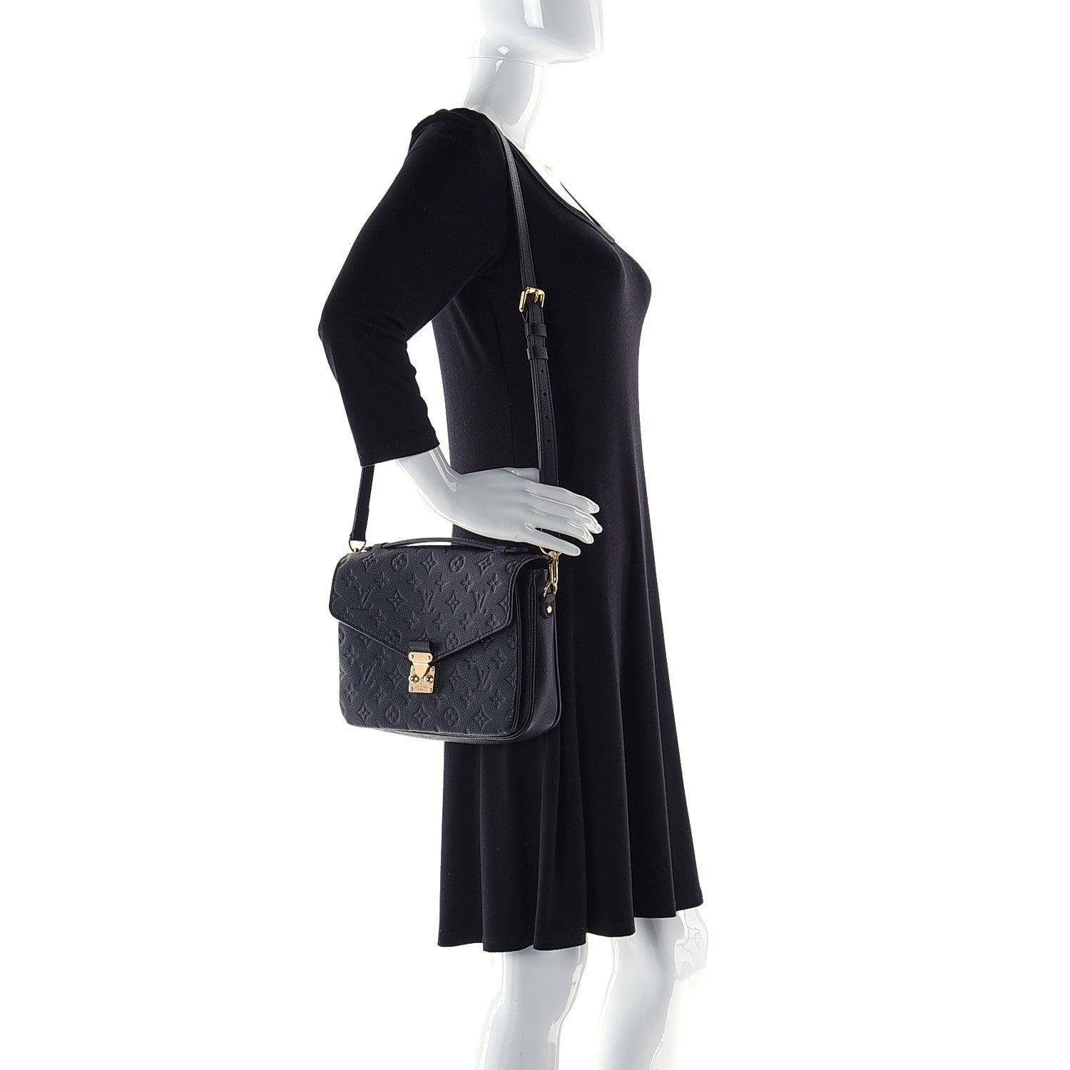 Louis Vuitton Empreinte Pochette Metis Black 2 of 10