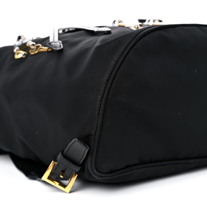 Prada Tessuto Nylon Robot Backpack Black Multicolor 6 of 12