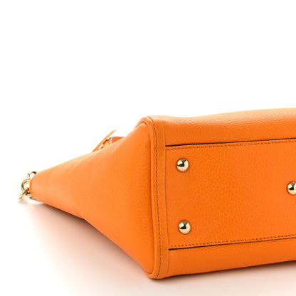 Gucci Pebbled Calfskin Small Soho Top Handle Bag Curcuma 9 of 11