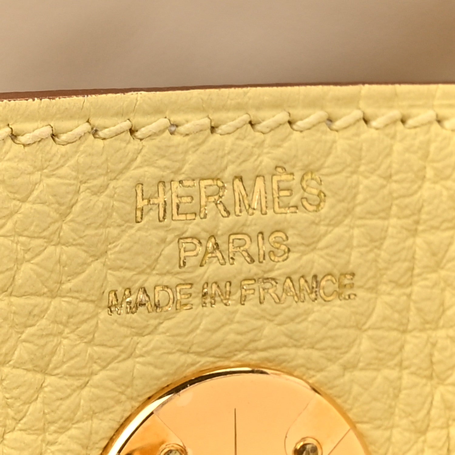 Hermes Taurillon Clemence Mini Lindy 20 Jaune Poussin 6 of 12