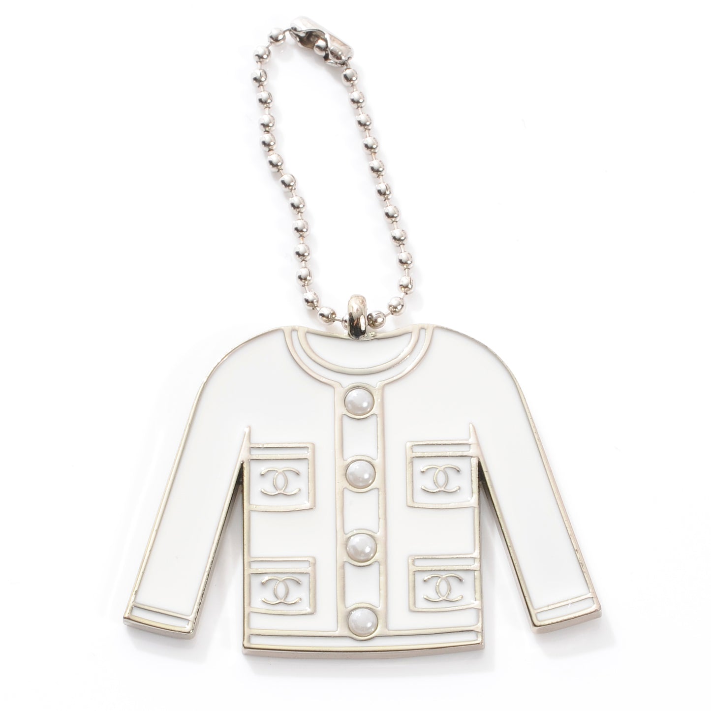 Pearl Enamel Blazer Jacket Charm
