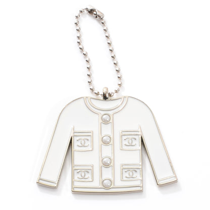 Chanel Pearl Enamel Blazer Jacket Charm 1 of 5