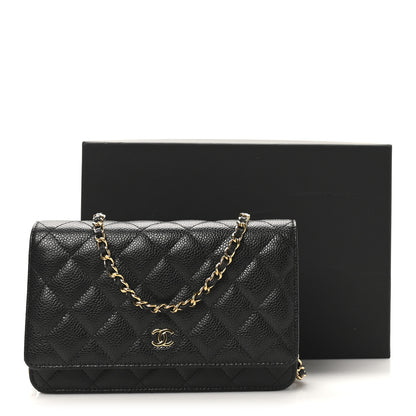 Chanel Caviar Quilted Wallet on Chain WOC Black 12 of 12