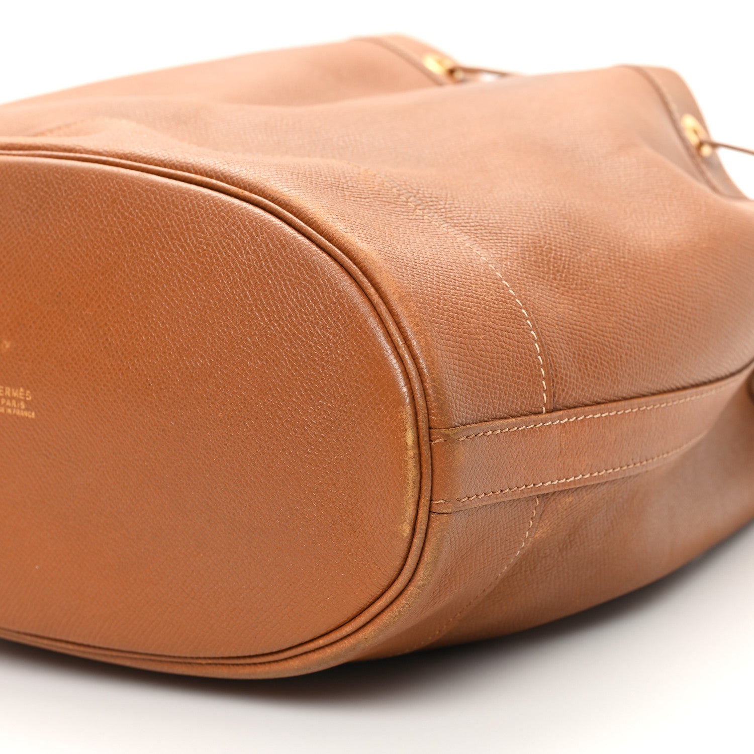 Hermes Courchevel Market Drawstring Bag 28 Gold 9 of 12