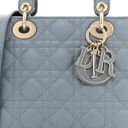 Christian Dior Lambskin Cannage Small My ABCDior Lady Dior Cloud Blue 8 of 10