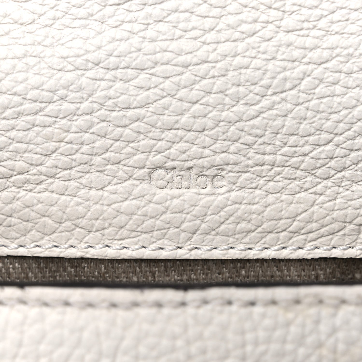 Chloe Calfskin Nano Marcie Saddle Bag White 6 of 9