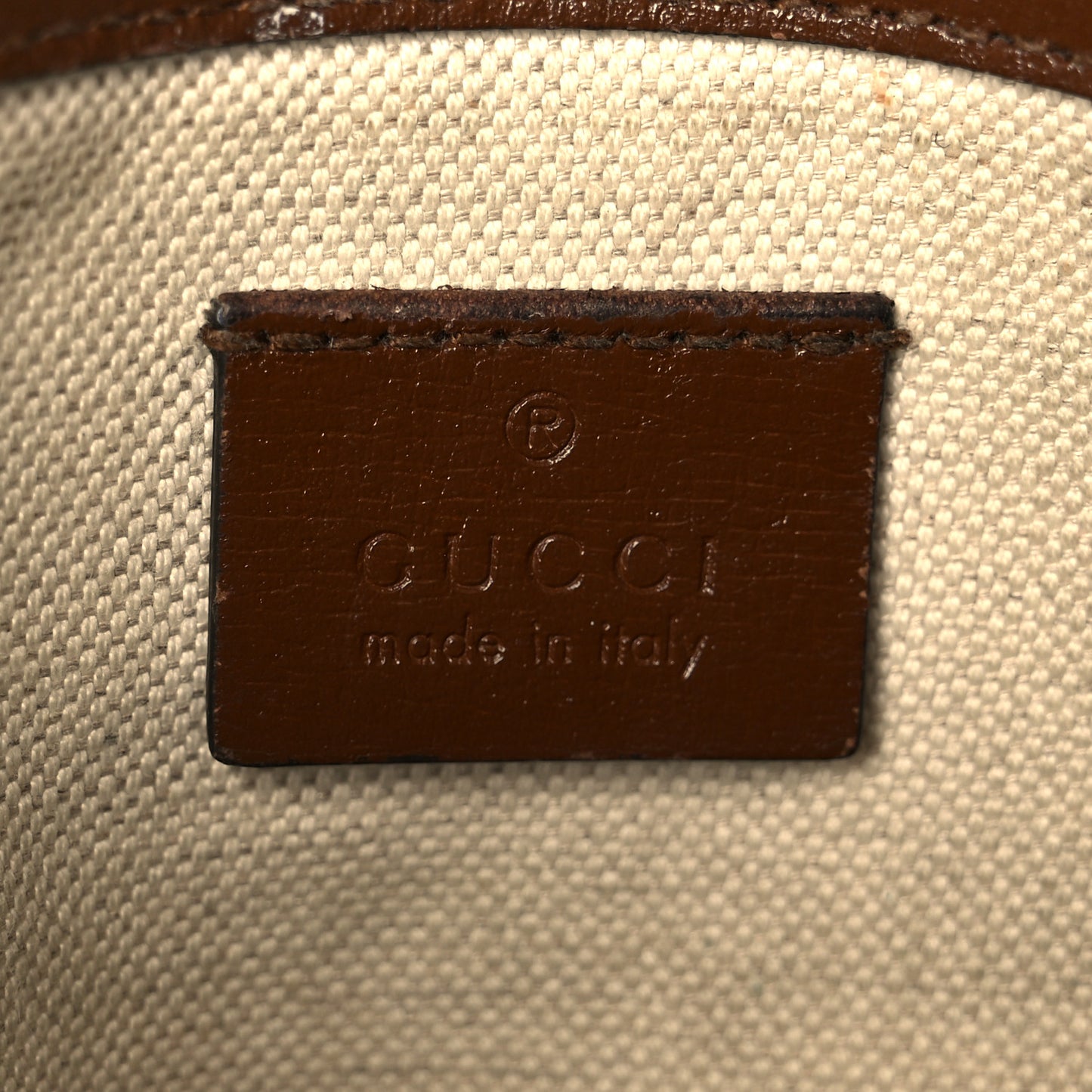 GG Supreme Monogram Web Mini Horsebit 1955 Shoulder Bag Beige Brown Sugar