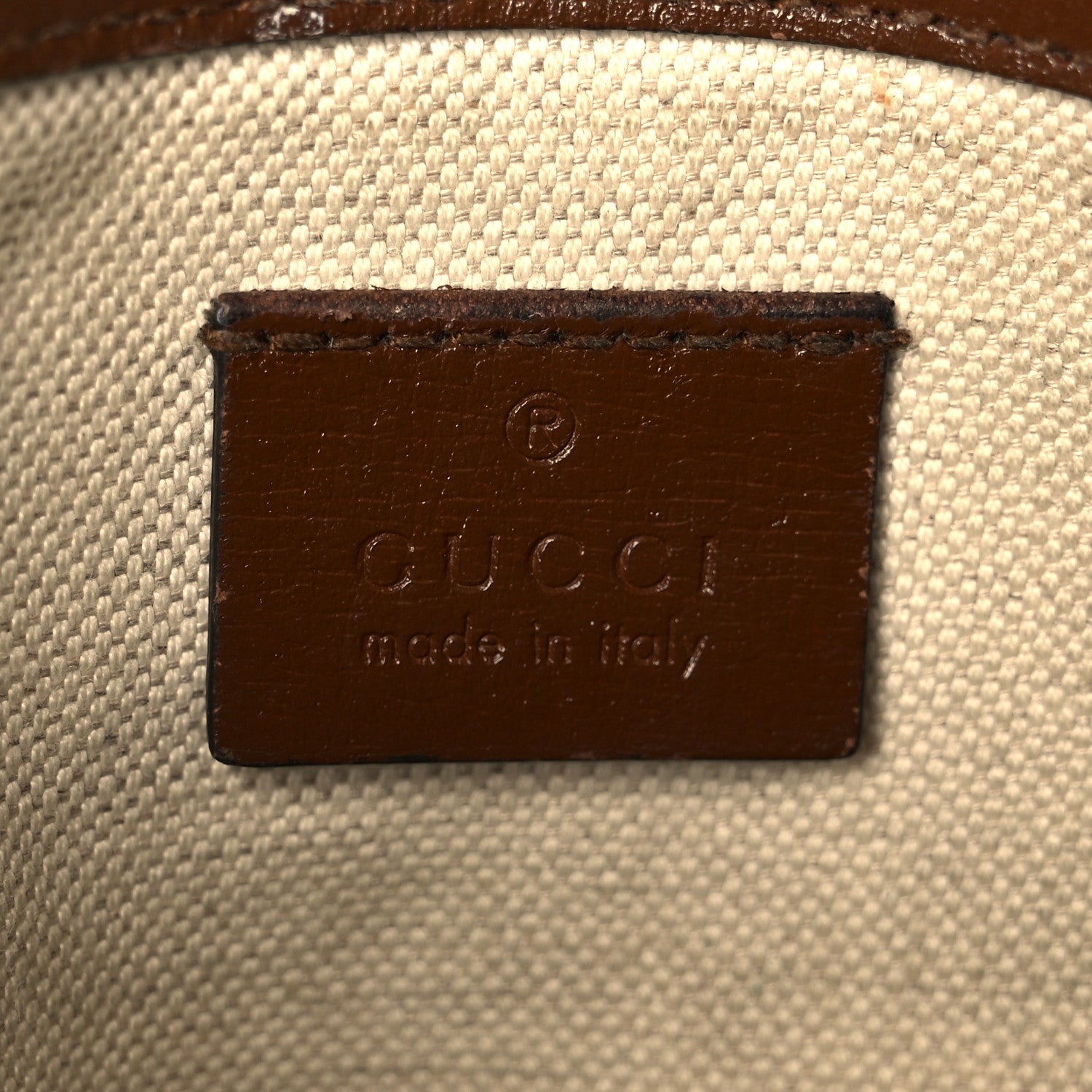 Gucci GG Supreme Monogram Web Mini Horsebit 1955 Shoulder Bag Beige Brown Sugar 6 of 13