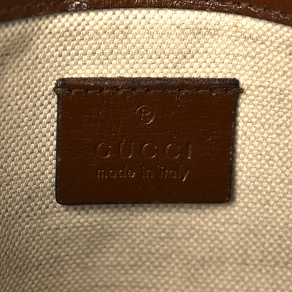 Gucci GG Supreme Monogram Web Mini Horsebit 1955 Shoulder Bag Beige Brown Sugar 6 of 13