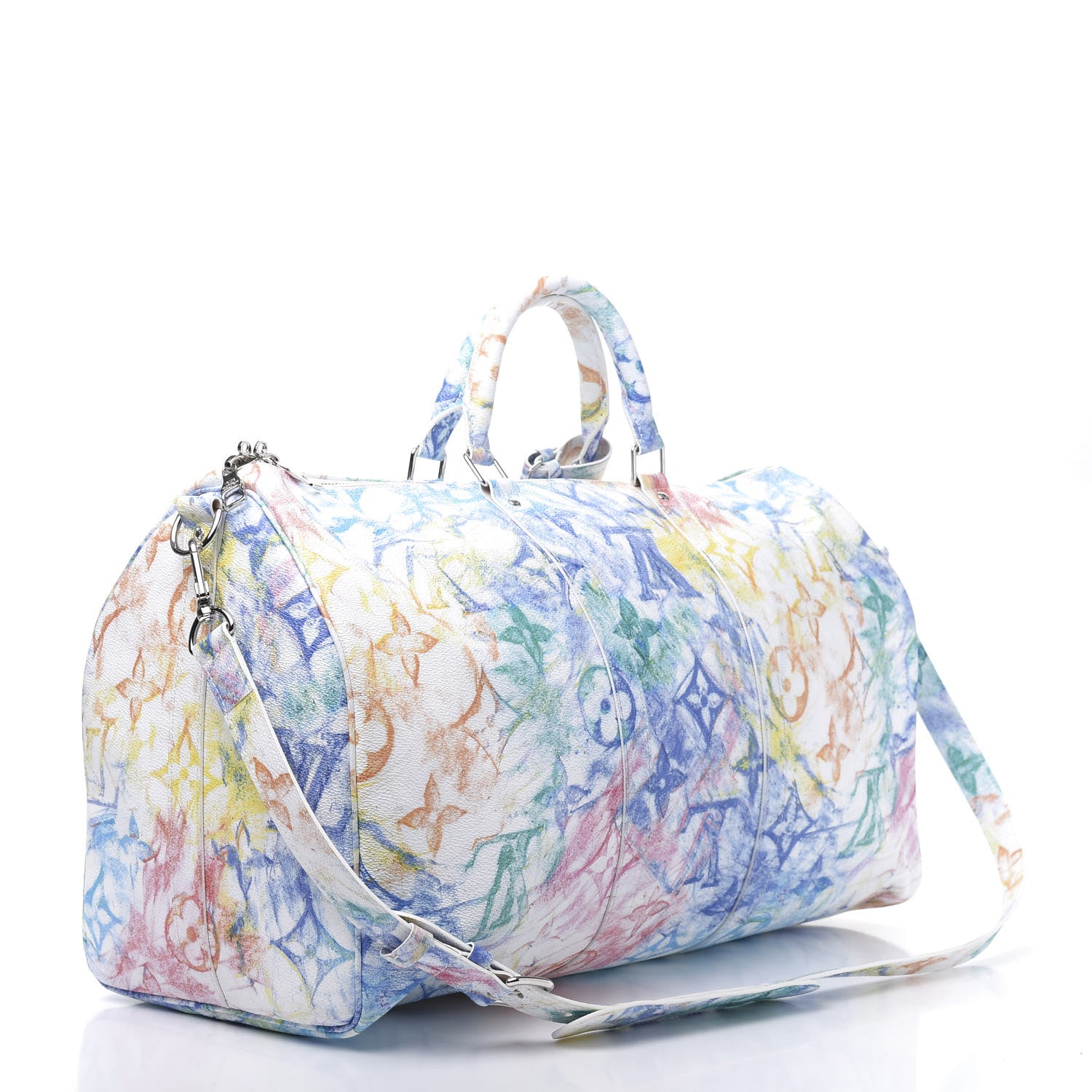 Louis Vuitton Monogram Pastel Colors Keepall Bandouliere 50 Multicolor 2 of 10