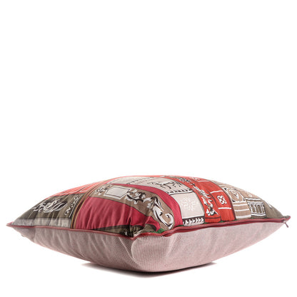 Hermes Cotton Bibliotheque Decorative Pillow 4 of 5