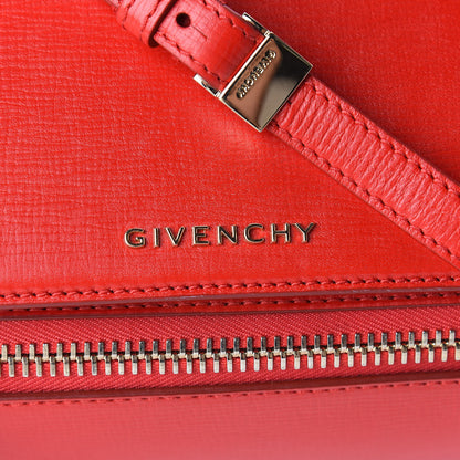 Givenchy Textured Calfskin Mini Pandora Box Crossbody Bag Red 10 of 10