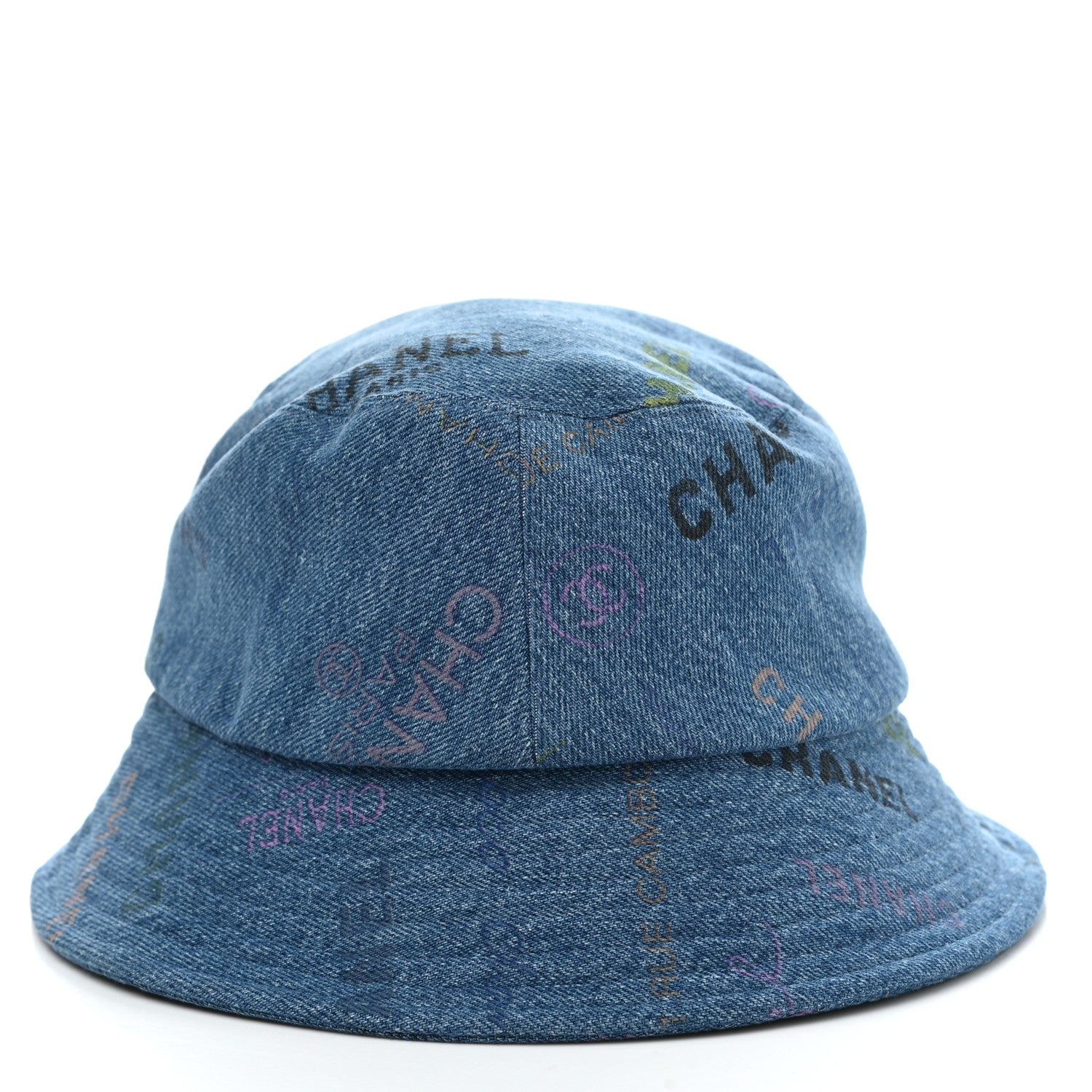 Chanel Denim Mood Cloche Bucket Hat S Blue 6 of 8