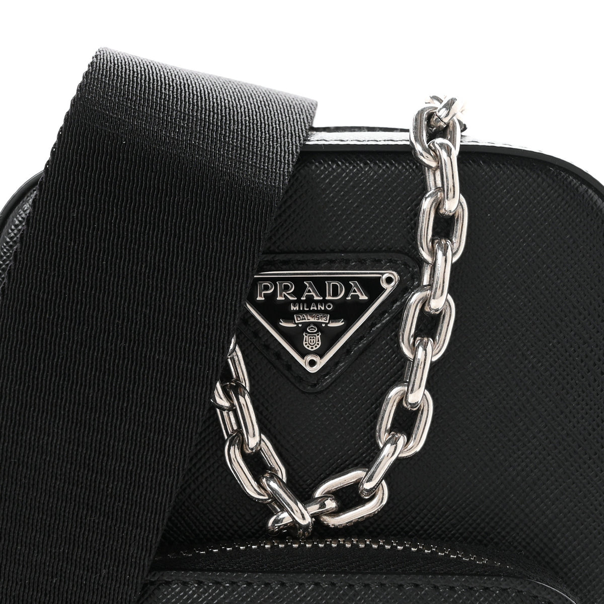 Prada Saffiano Phone Crossbody Pouch  Black 15 of 19