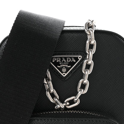 Prada Saffiano Phone Crossbody Pouch  Black 15 of 19