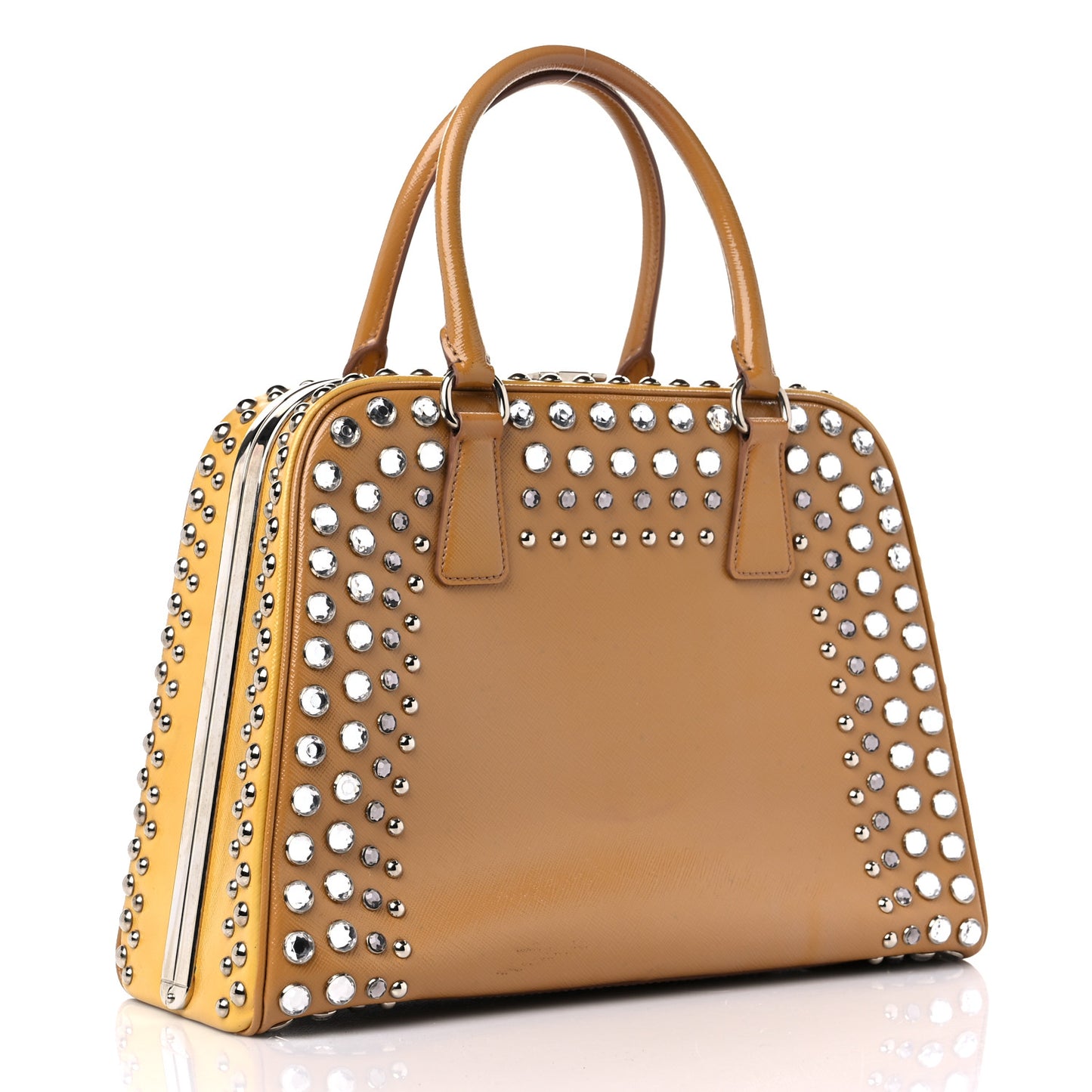 Saffiano Vernice Crystal Bag Cammeo