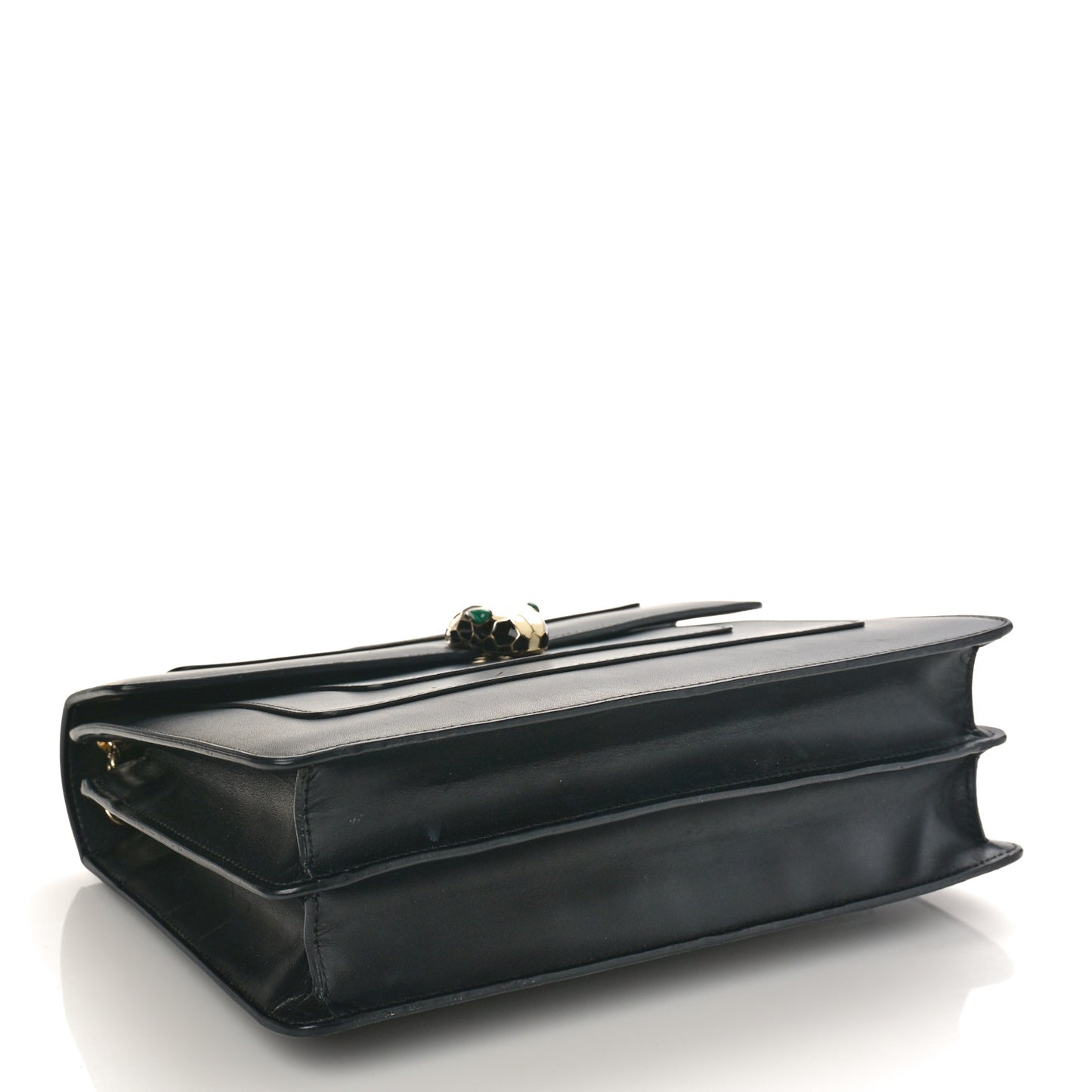 Calfskin Serpenti Forever Crossbody Bag Black