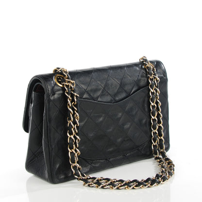 Chanel Lambskin Quilted Medium Double Flap Navy 3 of 9