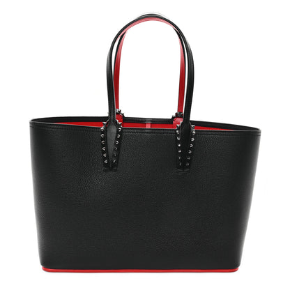 Christian Louboutin Calfskin Empire Spikes Small East West Cabata Tote Black 1 of 12