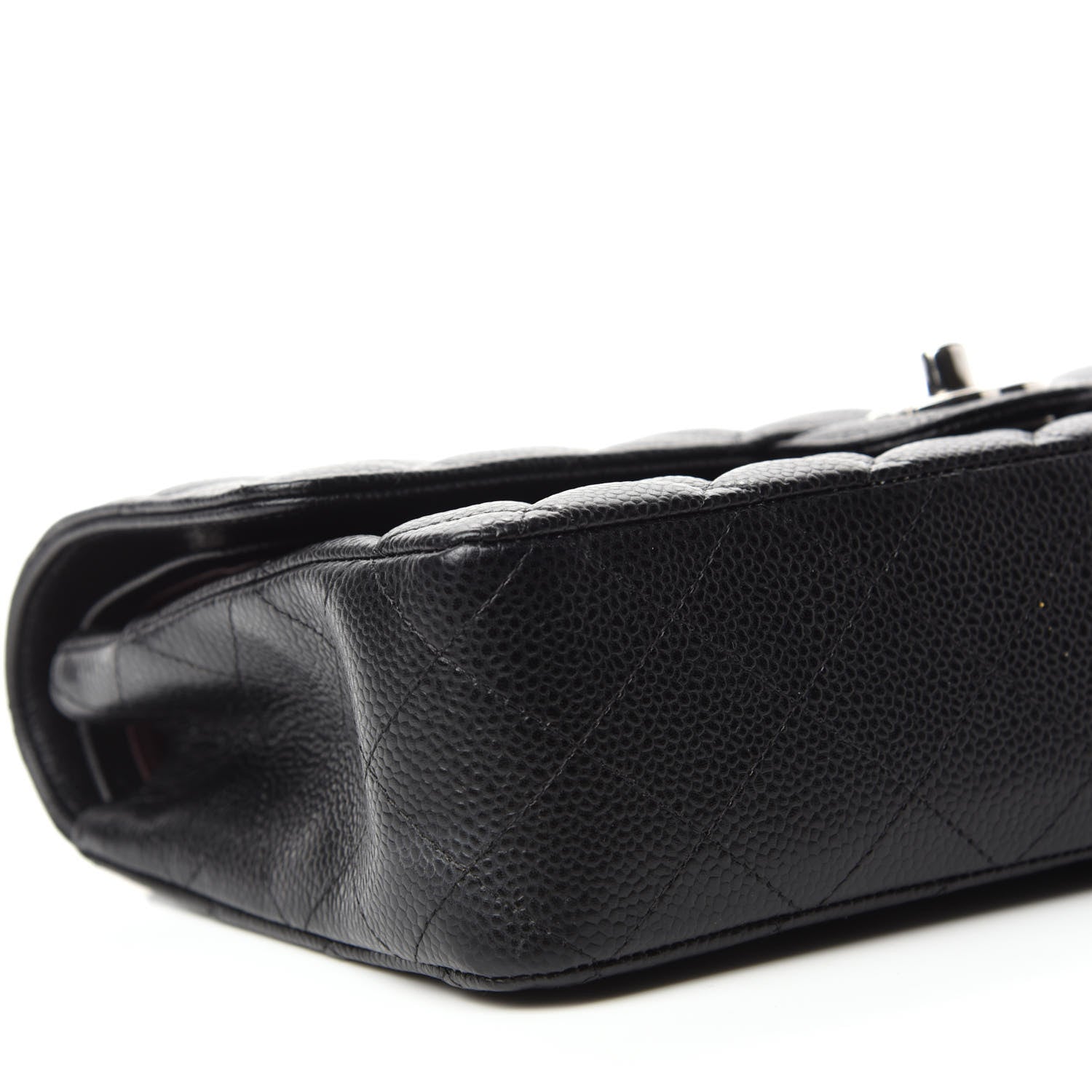Chanel Caviar Quilted Medium Double Flap Black 7 of 12