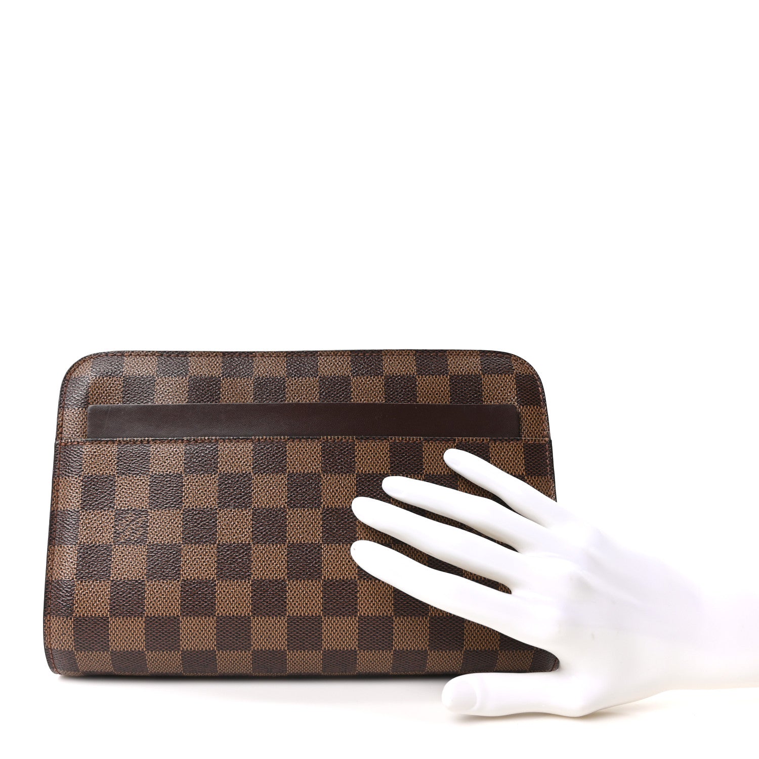 Louis Vuitton Damier Ebene Pochette Saint Louis Clutch 2 of 9