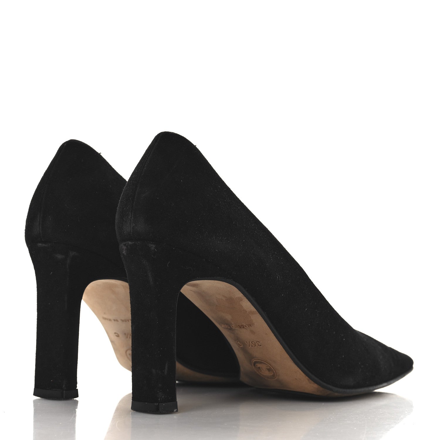 Chanel Suede CC Pumps 36.5 Black 5 of 9
