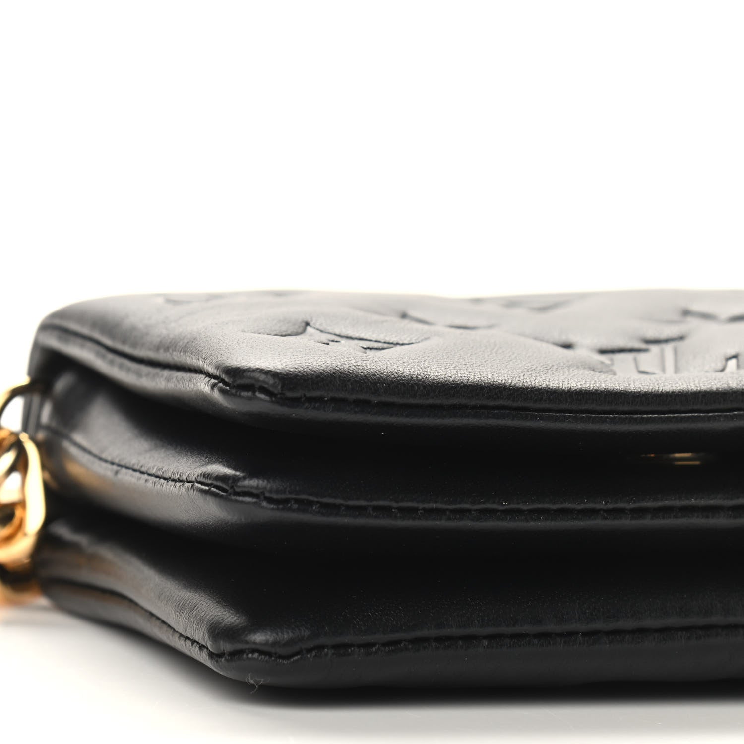 Louis Vuitton Lambskin Embossed Monogram Coussin Belt Bag Black 6 of 8