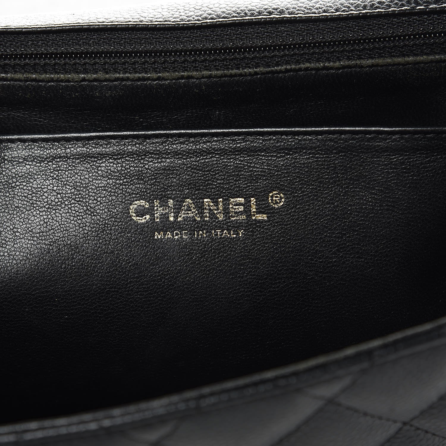Chanel Caviar Quilted Jumbo Single Flap Black 6 of 16