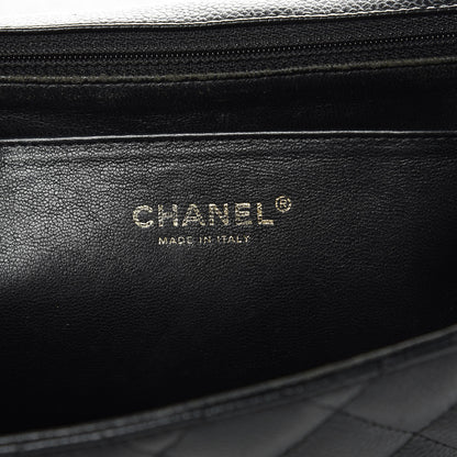Chanel Caviar Quilted Jumbo Single Flap Black 6 of 16