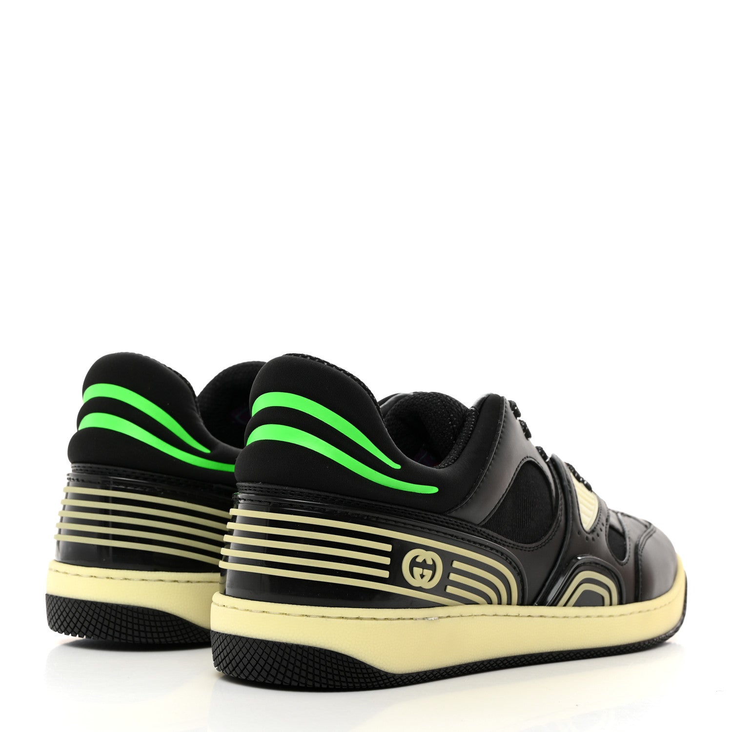 Gucci Demetra Glow in the Dark Mens Basket Low Top Sneakers 8.5 Black 5 of 9