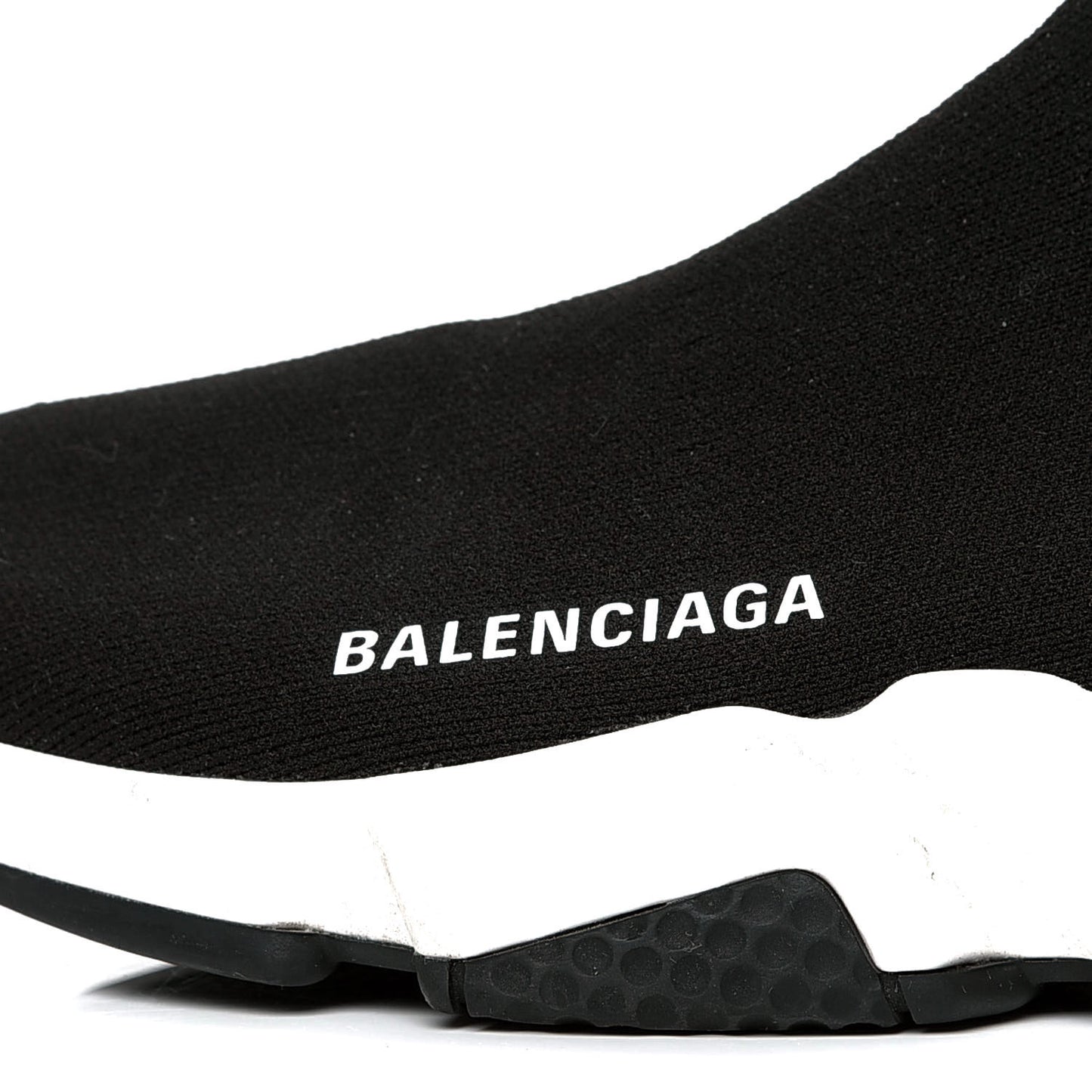 Neoprene Knit Womens Speed Sneakers 39 Black White