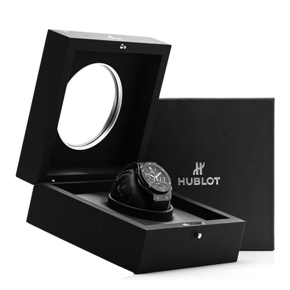 Hublot Ceramic Rubber 45mm Classic Fusion Chronograph Automatic Watch Black 521.CM.1171.RX 6 of 6
