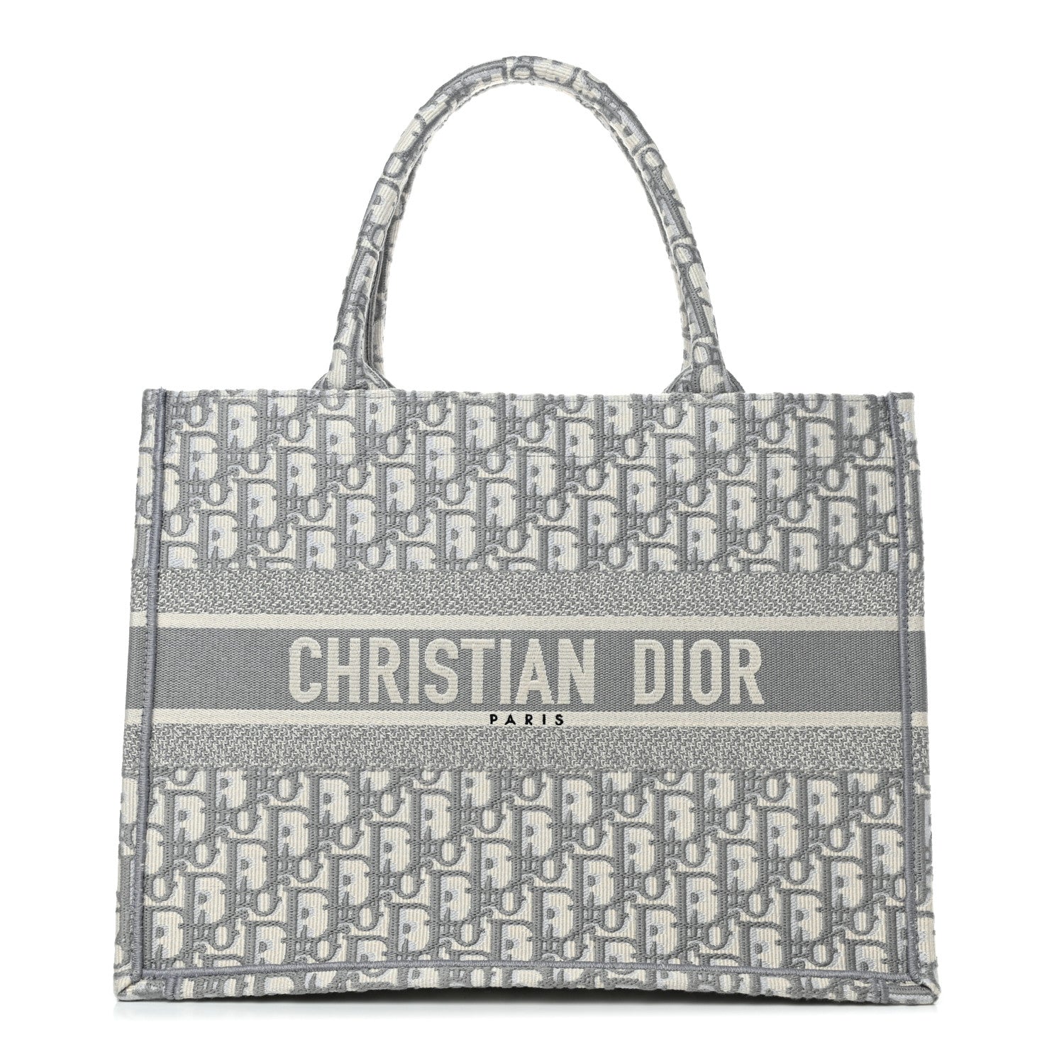 Christian Dior Oblique Medium Book Tote Grey 1 of 4