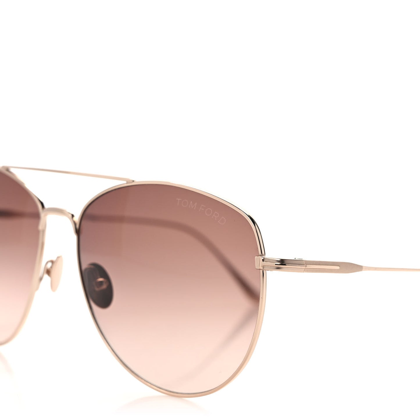 Titanium Milla Aviator Sunglasses TF784 Gold