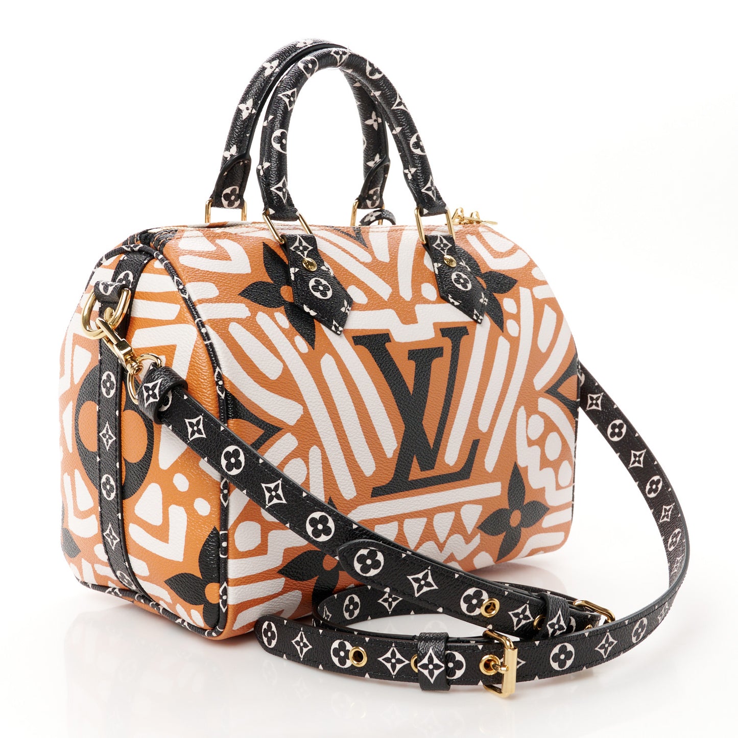 Monogram Giant Crafty Speedy Bandouliere 25 Creme Caramel